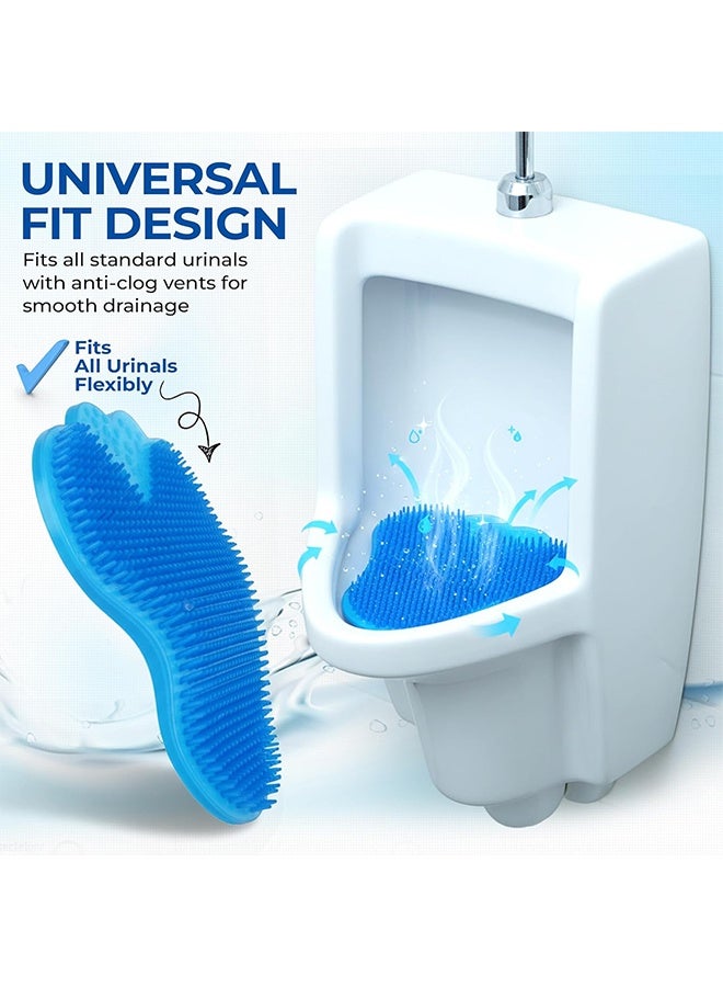 با لوف 3 قطع مزيل رائحة لمبولة، كعكات مزيل رائحة للمبولية، حصائر شبكية معطرة ومقاومة للرذاذ للرجال للحمام، المكتب، المدرسة (نسيم المحيط، الليمون، البرتقال) - Image 5